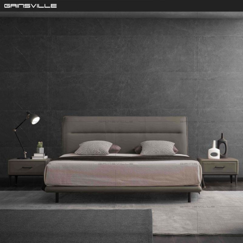 Italy Style Hot Selling Furniture Modern Leather Furniture Home Furniture Bedroom Furniture Bed King Bed Sofa Bed