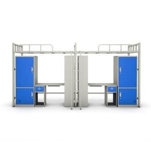 School Dormitory Steel Bunk Bed Frame Steel Metal Double Beds