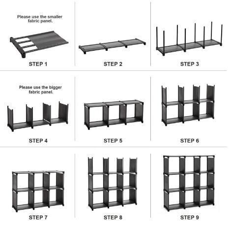 Factory Price Hot Selling Storage Cube Closet Organizer Shelf