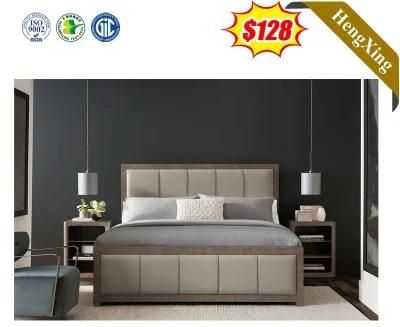 New Model Modern European Bedroom Furniture Luxury Leather Double Bed