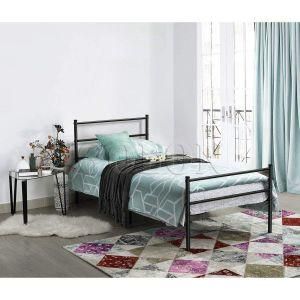 Fashion Single Double Iron Metal Steel Bedroom Furniture Bed for Dormitory
