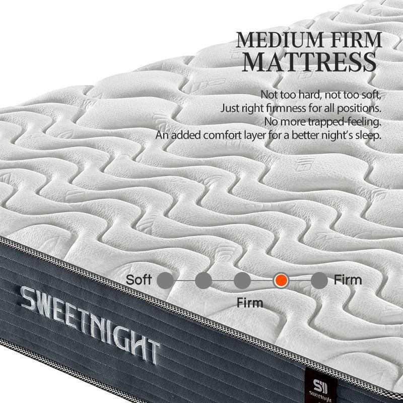 Memory Foam Double Foam Full Size Latex Topper Pad High Density Wadded Pocket Spring Mattress