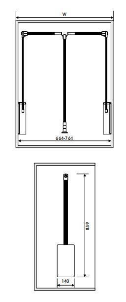 Bedroom Cabinet Clothes Rod Double Buffering Clothes Hanger Wardrobe Lifter