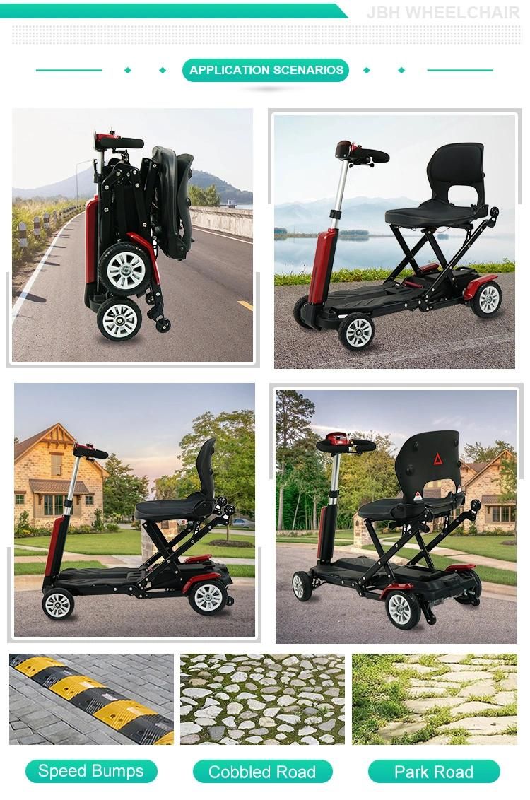 Factory Produces Four Wheel Lithium Battery Electric Scooters with CE and FDA