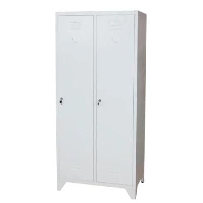 Modern Organizer Steel Clothes Closet Cabinet Metal Wardrobes Two Door Industrial Vestuario/Vestuarie