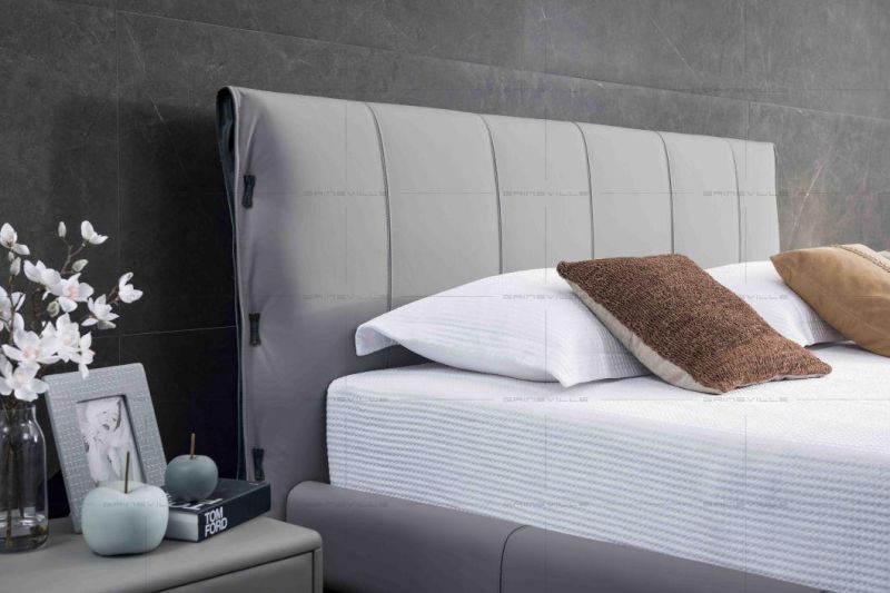 Modern Home Furniture Manufacturer Upholstered Leather Bed Sets Bedroom Furniture