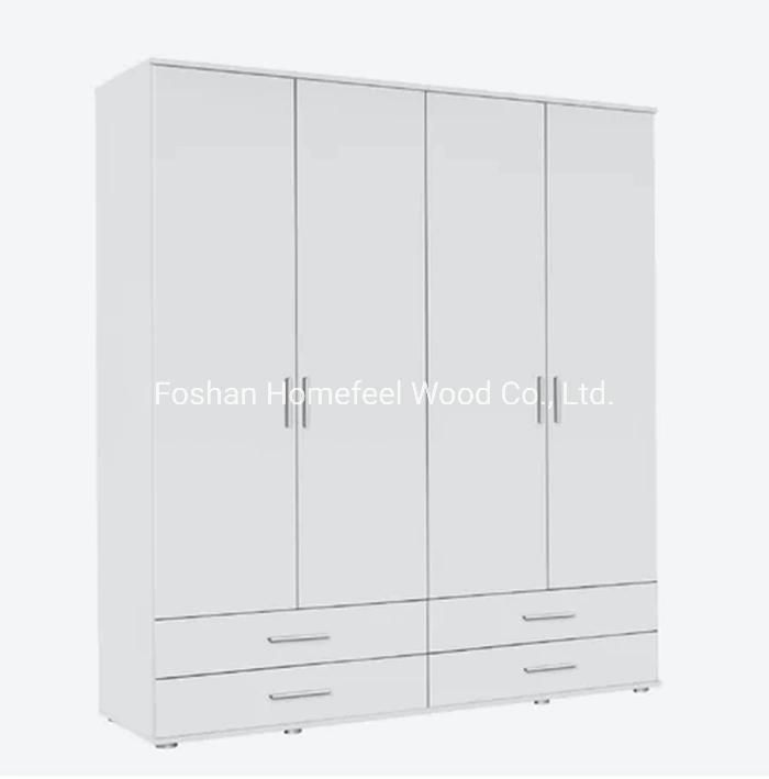 Best Selling Modern Simple Design Wood Home Furniture Bedroom Storage Wardrobe (HF-WB76)
