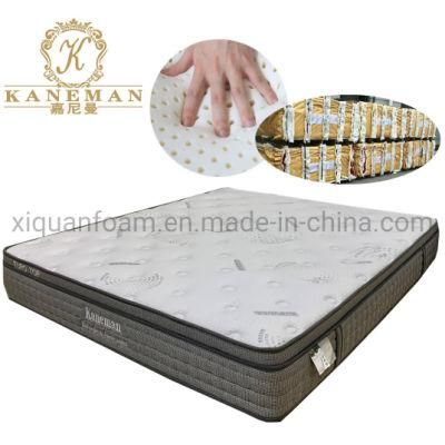 Pocket Spring Firm Mattress Latex Mattress Luxury Bedroom Mattress in Pallet