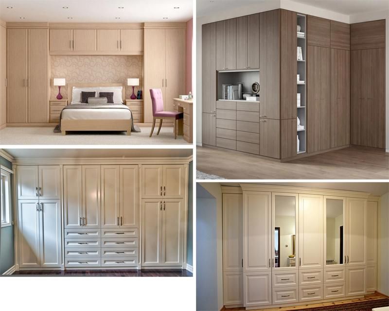 Built-in Wardrobes with Sliding Frosted Glass Door Bedroom Closet