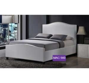 Princess Graceful White Color Leather Bed