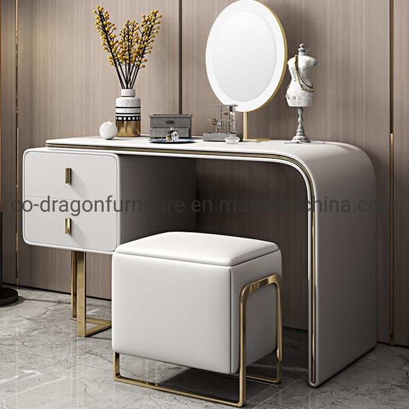 Bedroom Luxury Wooden Dressing Table with Mirror for Modern Furniture