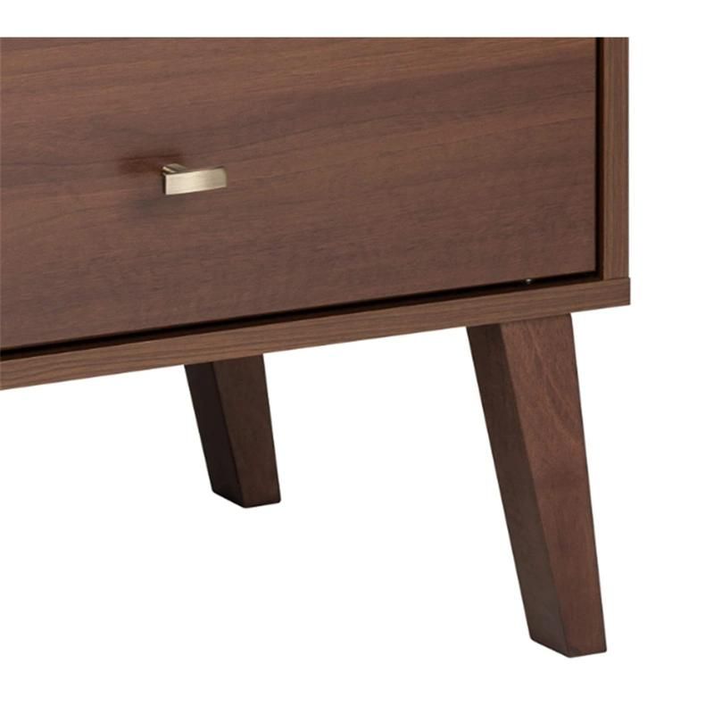 High Quality Brown Rectangle Cheap Modern Wooden Bedside Table