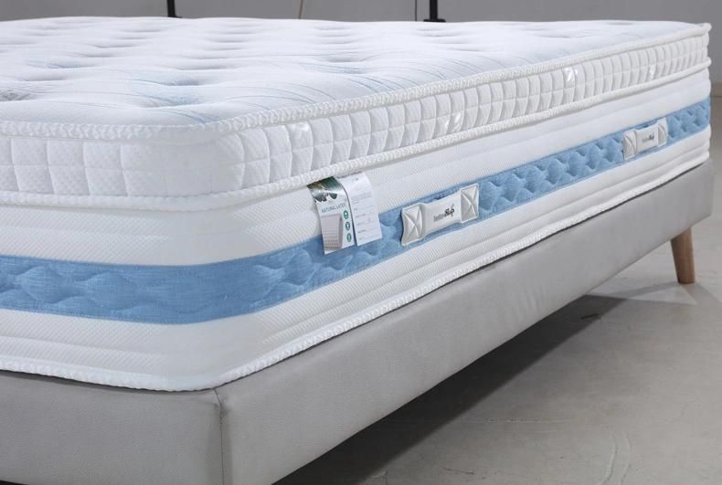 Wholesale 12inch Colchones Hybrid Pocket Spring Box Mattress Queen Size