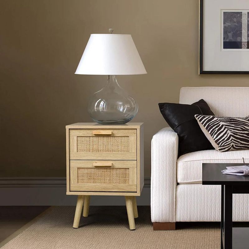 Modern Bedside Table End Table Nightstand for Living Room Bedroom