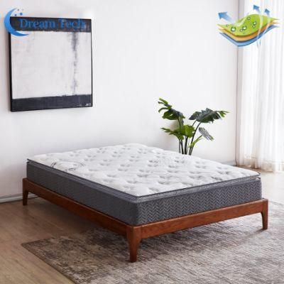 Wholesale Euro Top High Resilience Roll Mattress Pocket Spring Mattress Memory Foam Queen King Size Mattress Box Packaging