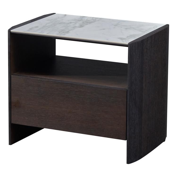 S-Ctg013 Wooden Night Stand, Ceramic Top Wooden Night Stand in Home and Hotel Bedroom Set, Best Selling Wooden Night Table