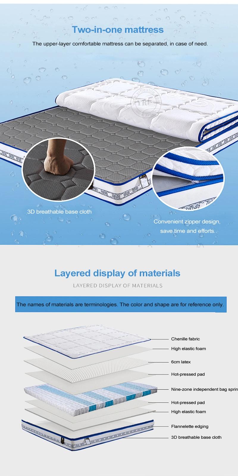 Factory Bedroom Furniture 5 Star Hotel Bed Mattress