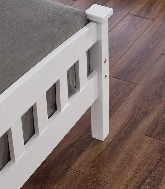 Double Size Solid Pine Wood Furniture Adult Bed