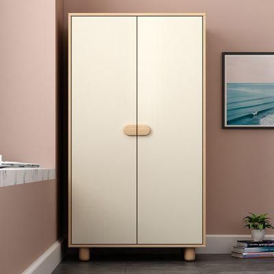 Nordic Retro Design Open Door Bedroom Wardrobe