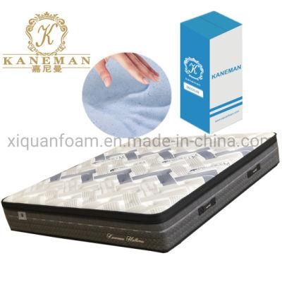 Custom Bed Memory Foam Mattress Rolled Pocket Spring Mattress in a Box