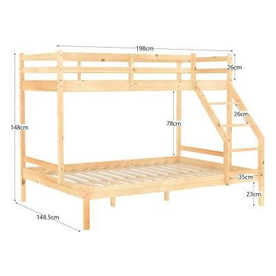 Children Double Decker Bed Modern Solid Wood Student School Dormitory Bed Bunk Bed