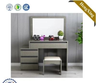 Ex-Work Factory Price Hotel Furniture Set Bedroom Wooden Fold Table Mirror Dresser