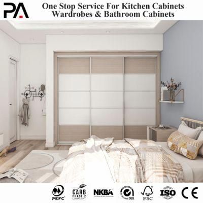 PA Made in China Modern Home Hotel Dressing Bedroom Furniture Set Closet Cabinet Wooden MDF Wardrobe