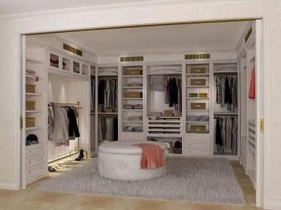 Teak Wood Design Walk in Wardrobes Closet From China