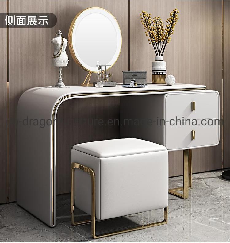 Bedroom Luxury Wooden Dressing Table with Mirror for Modern Furniture