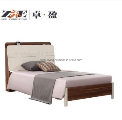 Modern Hotel Villa and Apartment Project Furniture Bedroom Set 1.2m Bed