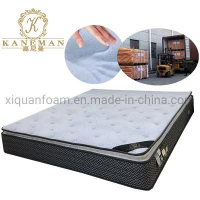 Luxury Hotel Mattress Memory Foam Pocket Spring Mattress Flat Mattress