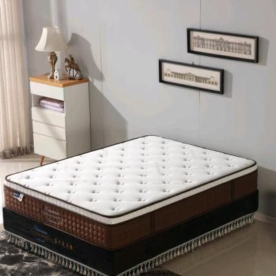 Queen Size Euro Top Pocket Spring Mattress Roll in Box