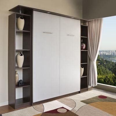 Home Bedroom Wall Bed with Cabinet for Project Furniture