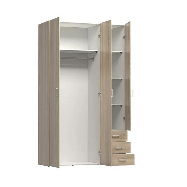 Modern Wooden MDF Home Closet Cabinet Bedroom Wardrobe (HF-WF05071)