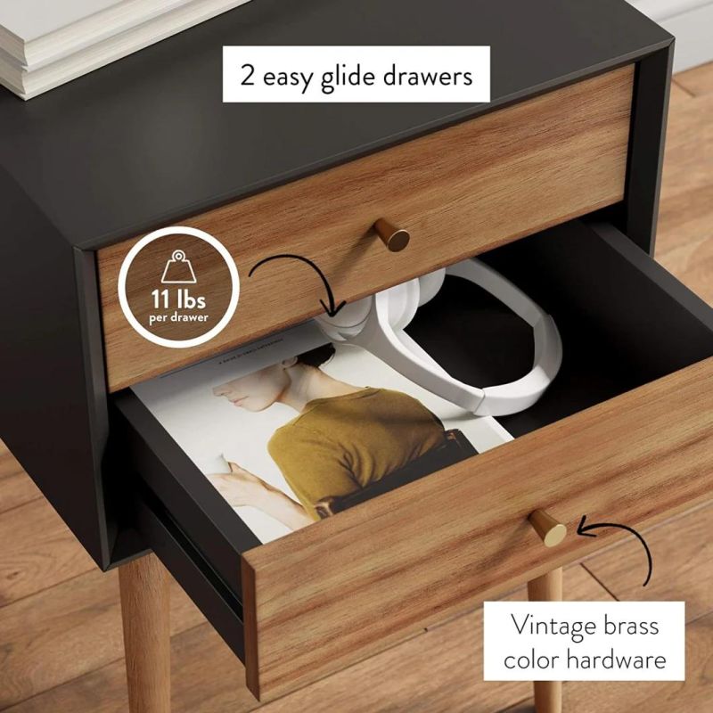 Nova Wooden Bedroom Furniture Melamine Board Nightstand