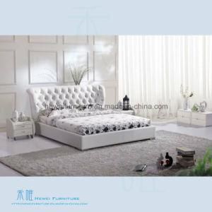 High Quality Soft Leather Bed of Bedroom Furniture (HW-K202B)