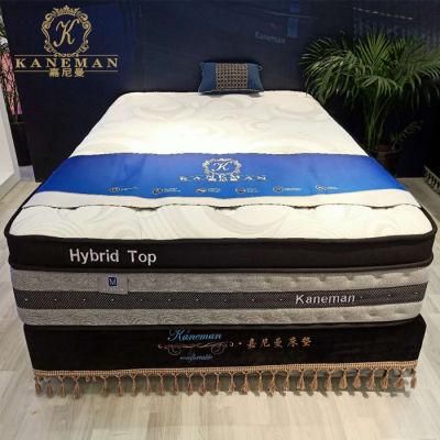 Euro Top Plush Visco Memory Foam Pocket Spring Mattress Roll in a Box