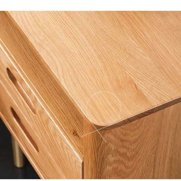 Three-Layers Modern Bedroom Furniture Side Cabinet Drawers Double Drawer Bedside Table