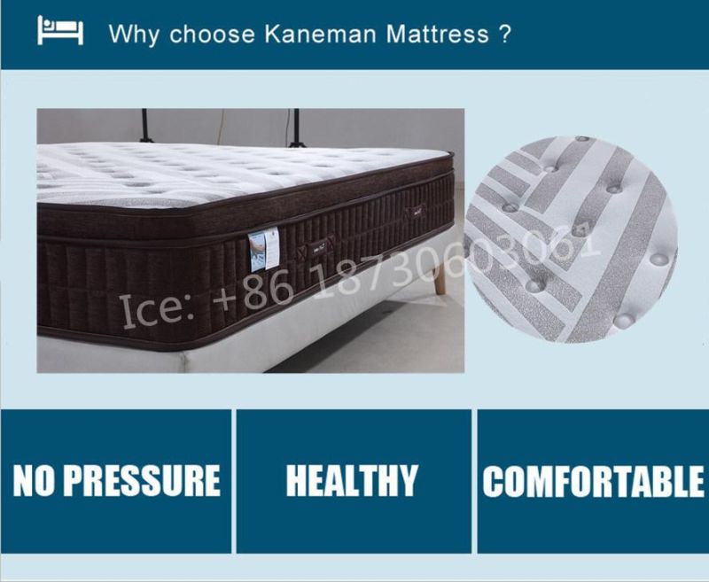 Bedroom Mattress Memory Foam Mattress Pocket Coil Spring Mattress in Pallet