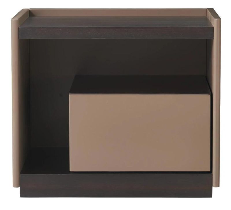 FL62 Night Stand /Eucalyptus Veneer / Steel Base Coating /Italian Modern Furniture Home and Hotel