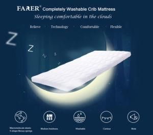 Completely Washable Crib Mattress with Zippered Bamboo Cover