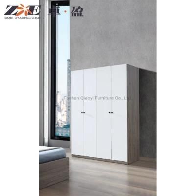 New Design Luxury Bedroom Furniture Modern Simple 4 Doors Closet MDF Panel Clothes Armoires Wardrobes