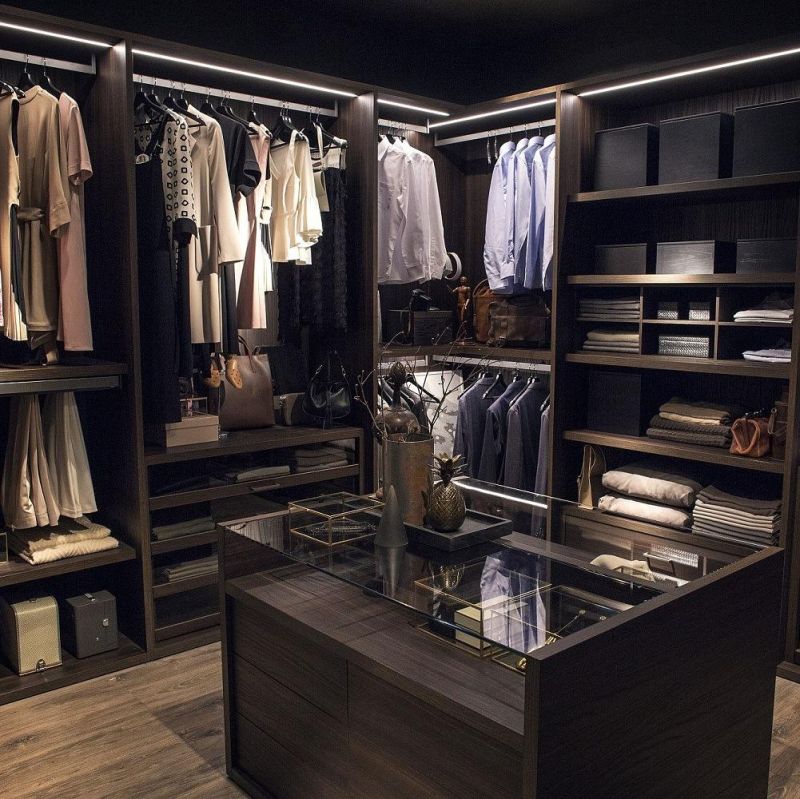Modern Wardrobe Closet Large Clothing Armoire with Mirror Doors