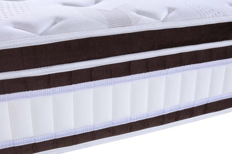 Soft Foam Double Size Pocket Spring Mattress for 5 Star Hotel Project