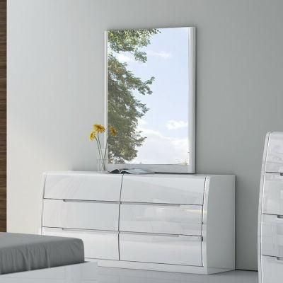 Nova Six Large Drawers Dresser Accommodate a Variety of Essential Items with Quality Material Mirror