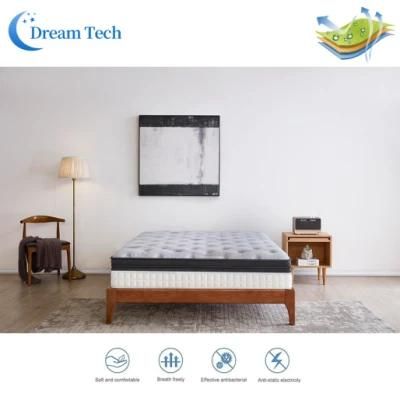 Foshan Mattress Factory Supply King Size Pocket Spring Mattress Medium Australian Feeling Sleep Well Bed Mattress (YY014)