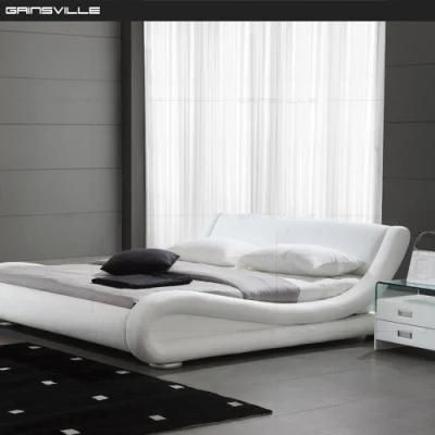 Foshan Factory Furniture Fashion Design King Queen Size Leather Bed Home Furniture Gc1606