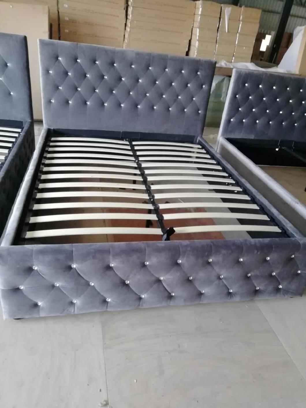 Leather Double Bed of High Quality Material