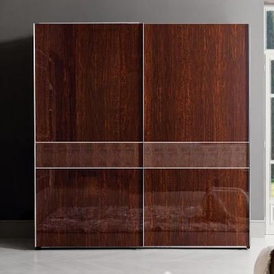 2021 New Design Furniture 20dd006 Glossy Melamine Wardrobe