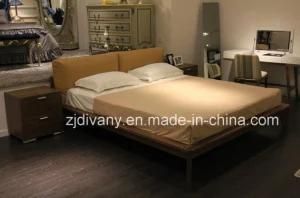 2017 Italian Modern Leather Wooden Bedroom Queen Bed
